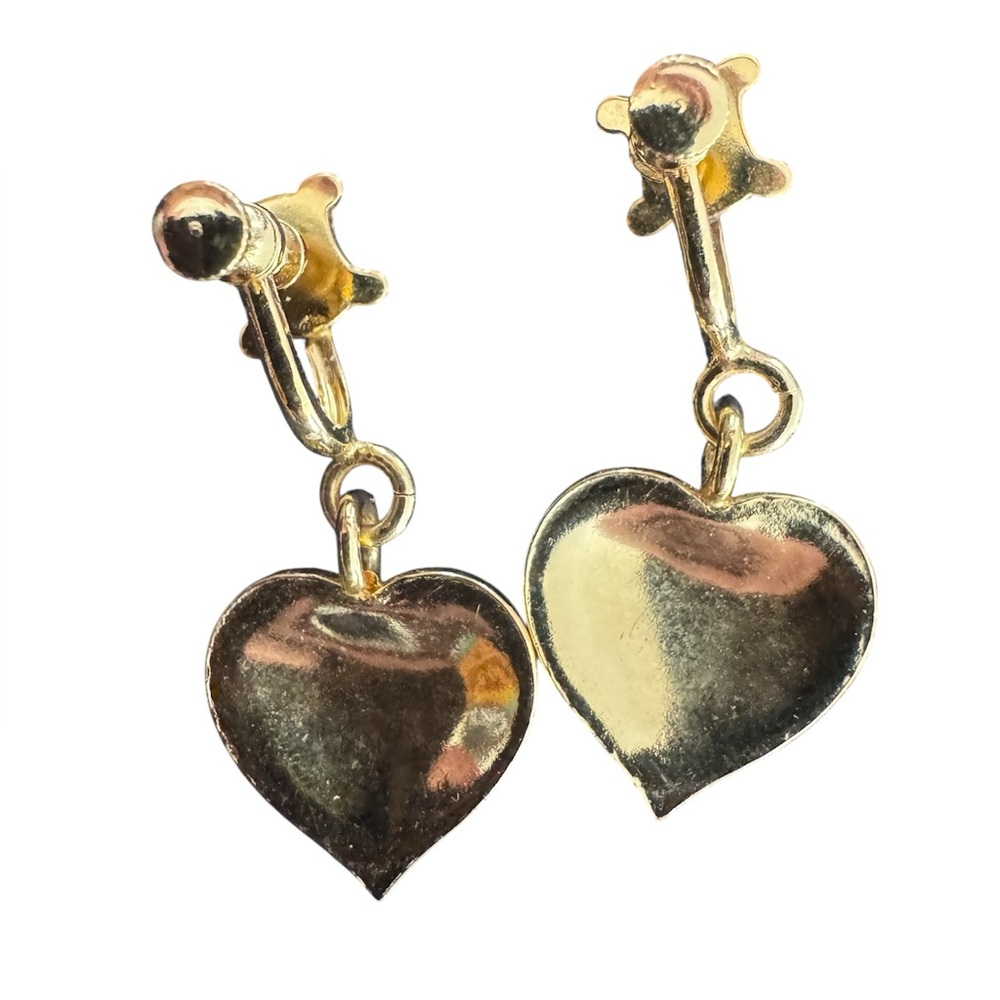 Rare Vintage Celine gold plated screw back earrings - Picture 2 of 8